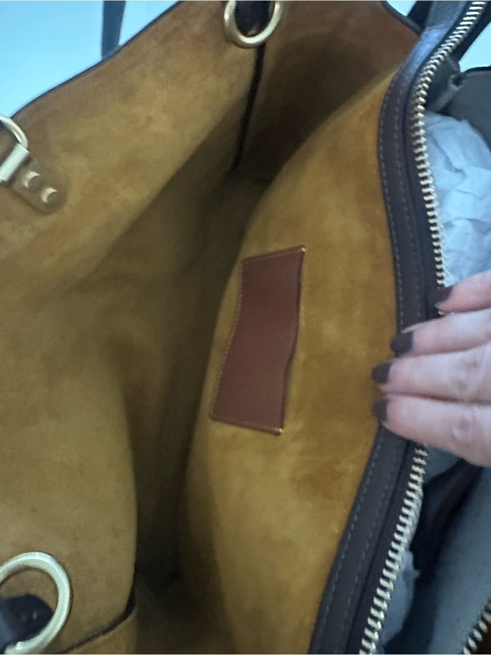 Coach Rogue 39 Pebble Leather Tote Bag in maple - Picture 8 of 11